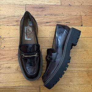 Sam Edelman Brown Patent Loafers Size 10